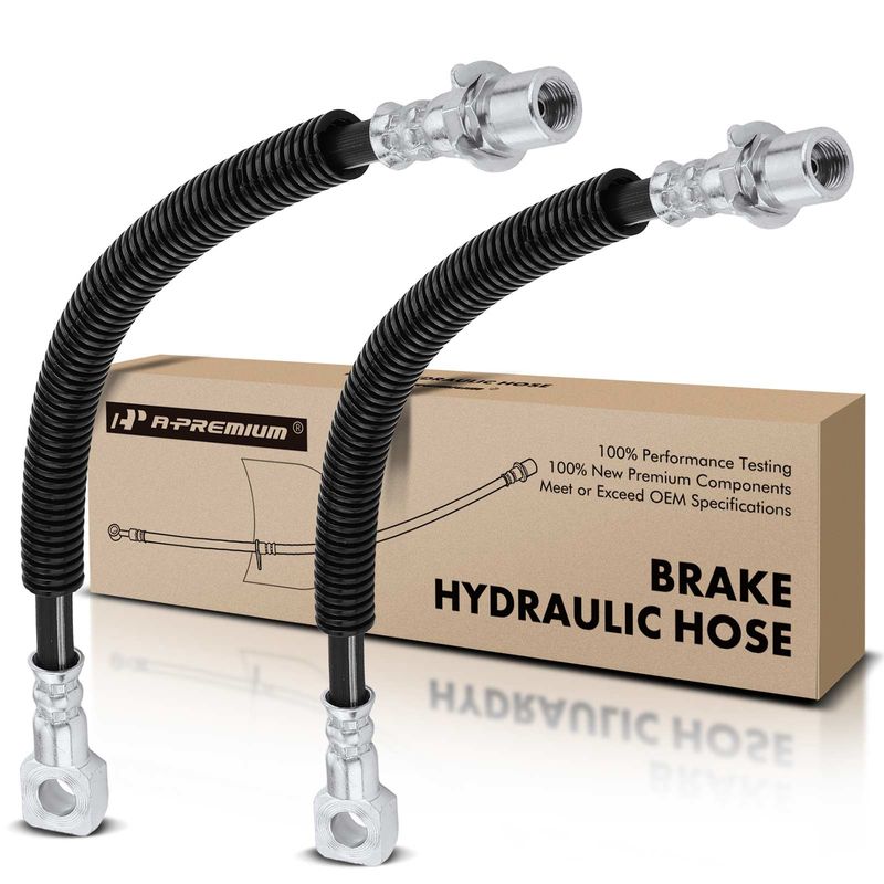 2Pcs Front Brake Hydraulic Hose for Chevrolet S10 00-03 GMC Isuzu RWD