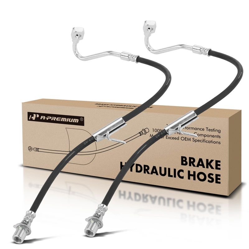 2Pcs Front Brake Hydraulic Hose for Chevrolet Blazer S10 GMC Jimmy Sonoma Olds