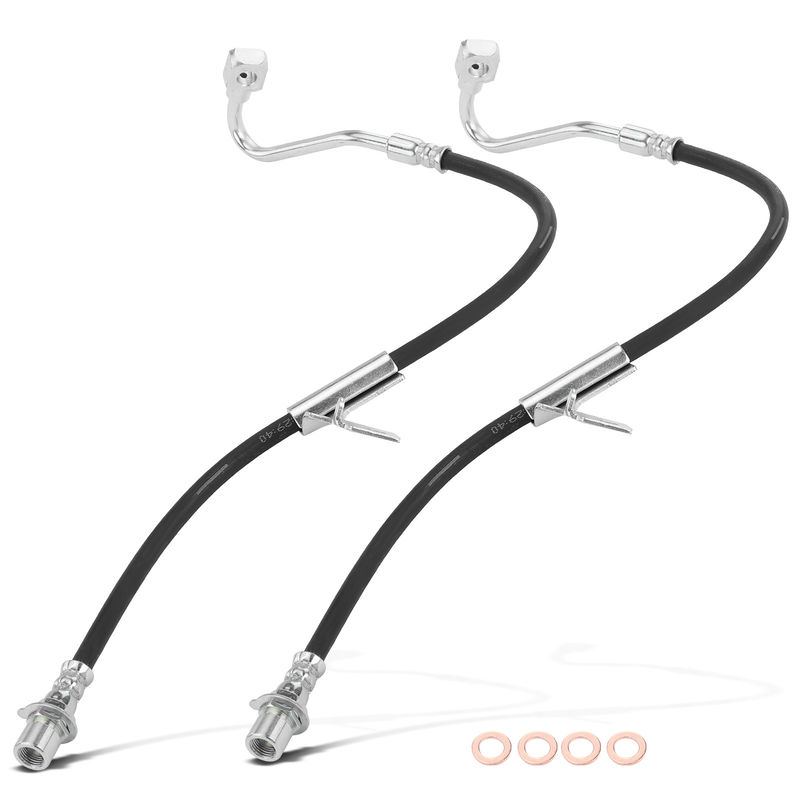 2Pcs Front Brake Hydraulic Hose for Chevrolet Blazer S10 GMC Jimmy Sonoma Olds
