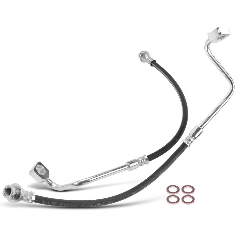 2Pcs Front Brake Hydraulic Hose for Pontiac Grand Prix 2005-2008 5.3L