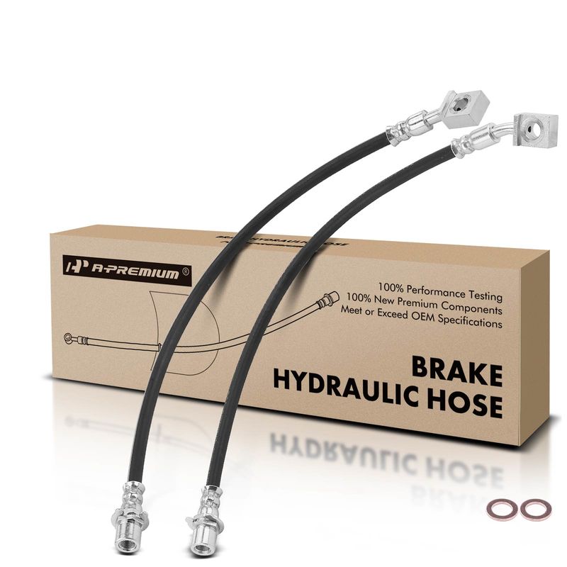 2Pcs Rear Brake Hydraulic Hose for Chevrolet Silverado 1500 GMC Sierra1500 07-17