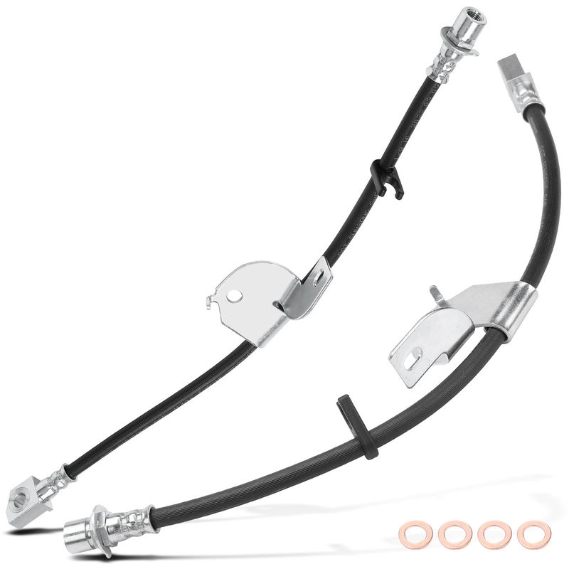 2Pcs Front Brake Hydraulic Hose for Ford F-150 2010 2011 3.5L 3.7L 4.2L