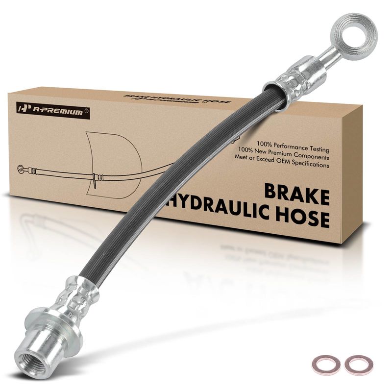 Rear Driver or Passenger Outer Brake Hydraulic Hose for Honda Odyssey 2002-2004