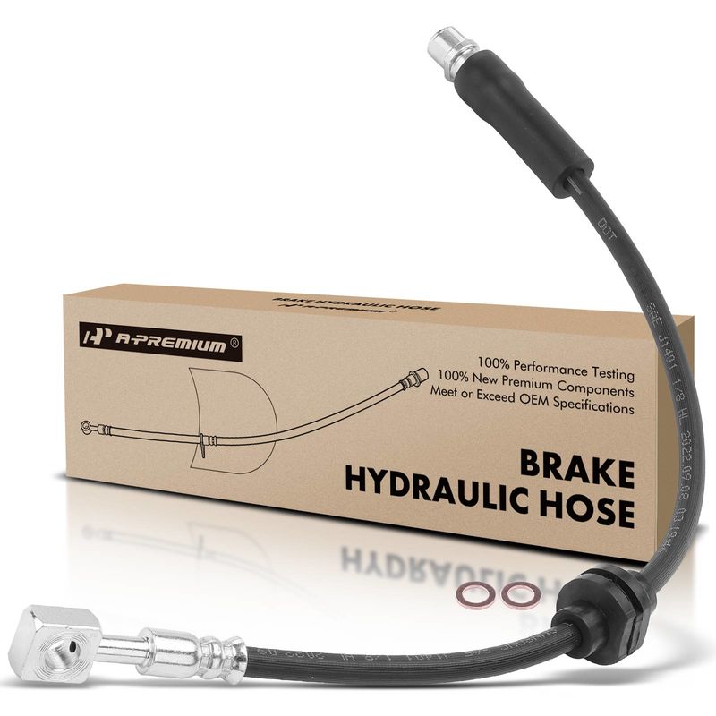 Front Driver or Passenger Brake Hydraulic Hose for Chevy Impala Malibu Buick Saab