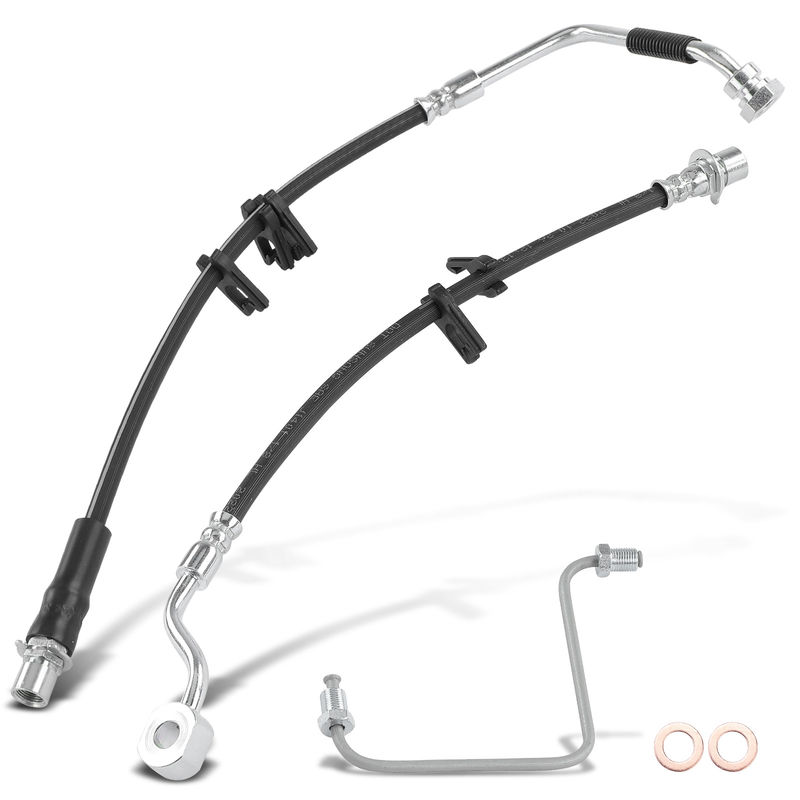 2x Front Passenger Inner & Outer Brake Hydraulic Hose for Ram 2500 2014-2016 3500