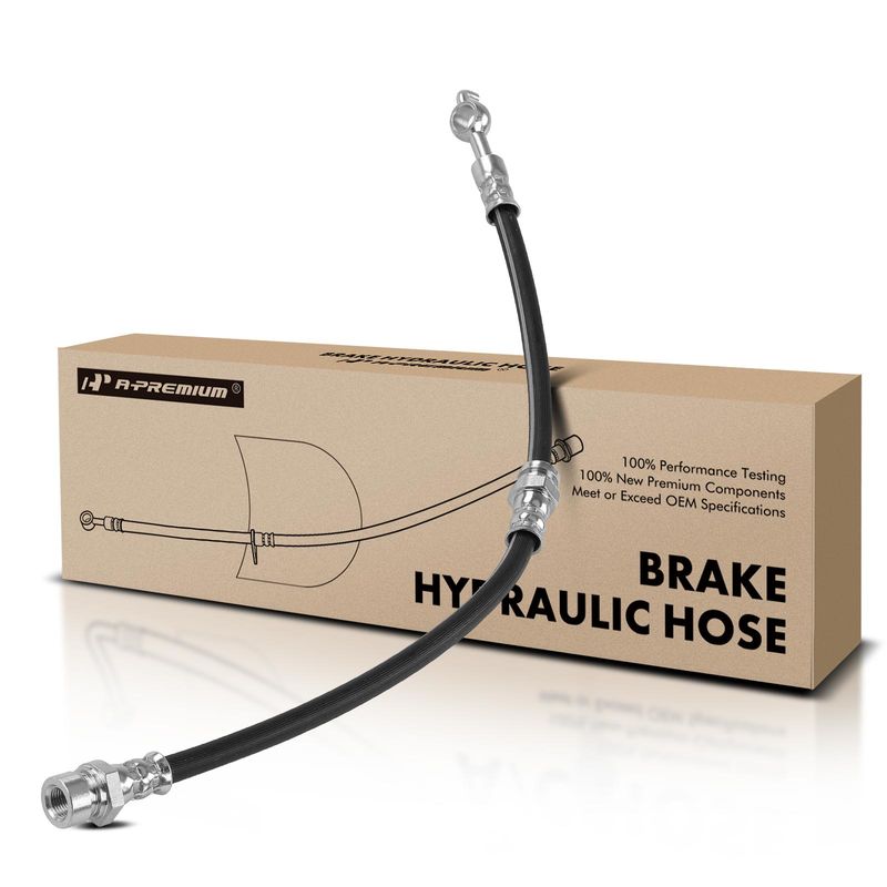 Front Driver or Passenger Brake Hydraulic Hose for Kia Rio 2001-2002 L4 1.5L