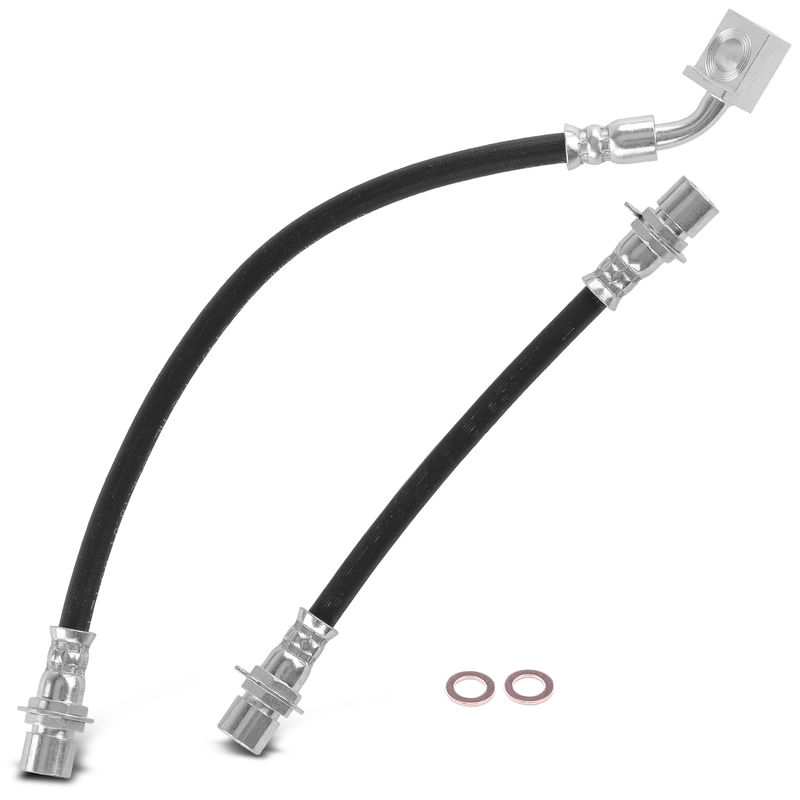 2x Rear Passenger Inner & Outer Brake Hydraulic Hose for Cadillac CTS 1995-1997