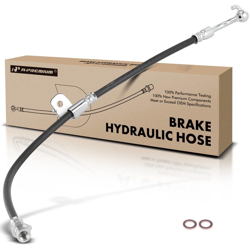 Front Passenger Brake Hydraulic Hose for Hyundai Genesis 2009 2010 2011 V6 3.8L