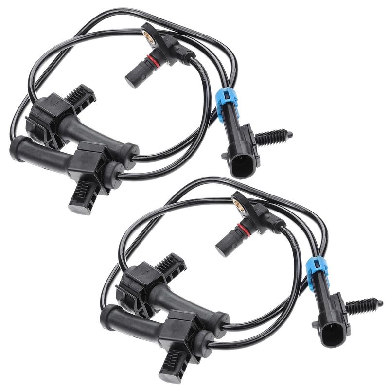 2x Rear Driver & Passenger ABS Wheel Speed Sensor for Chevy Silverado 1500 07-13