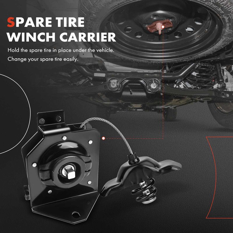 Spare Tire Winch Carrier Hoist for Chevy Silverado Suburban GMC Sierra 1500 2500