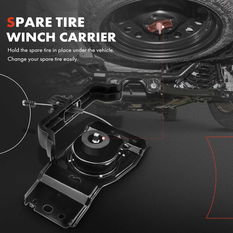Spare Tire Winch Carrier Hoist for Chrysler Town & Country 2008-2016 Dodge Ram