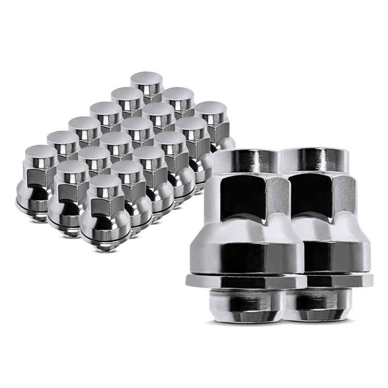 20x Front & Rear M12-1.5 Wheel Lug Nut for Jaguar F-Type 14-21 XJ 10-17 XE XFR