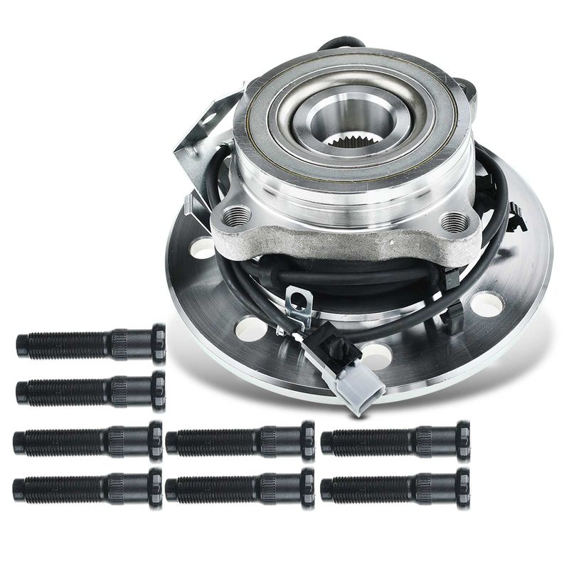 Front Driver Wheel Bearing & Hub Assembly with ABS Sensor for Dodge Ram 3500 1998-1999