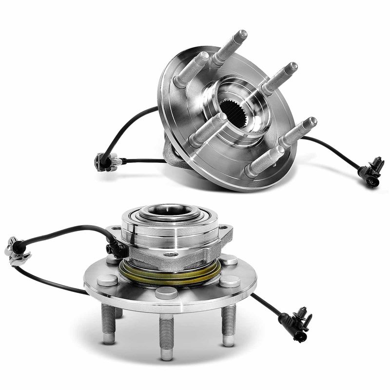 2x Front Wheel Bearing & Hub Assembly with ABS Sensor for Chevy Silverado 1500 Tahoe GMC