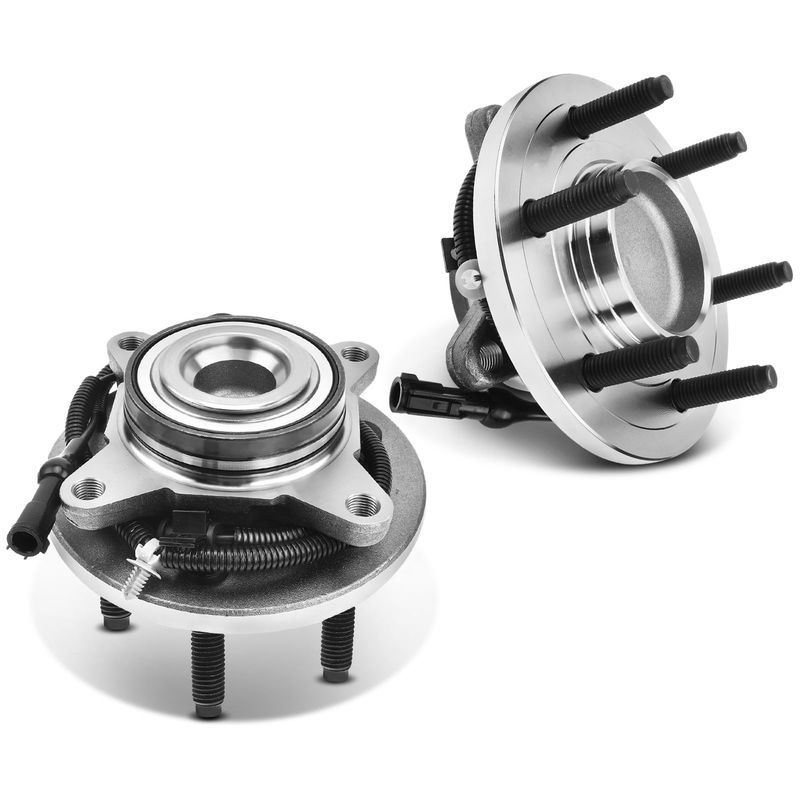 2x Front Wheel Bearing & Hub Assembly with ABS Sensor for Ford Expedition Lincoln Navigator