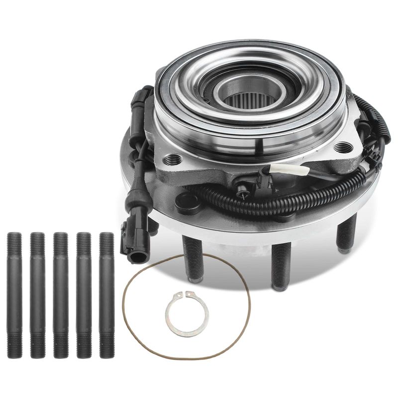 Front Driver or Passenger Wheel Bearing & Hub Assembly with ABS Sensor for Ford F-250 05-10