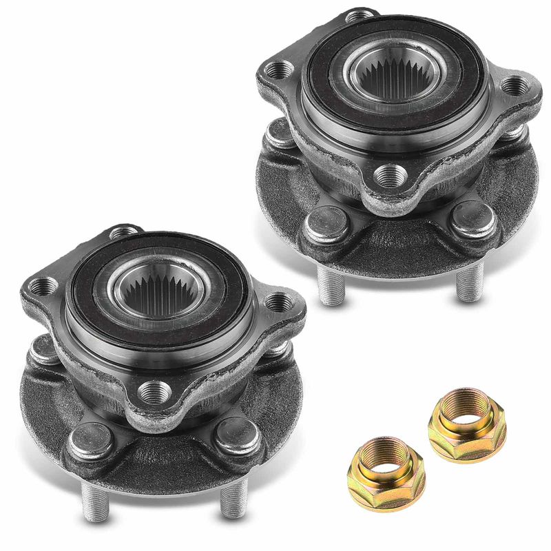 2x Front Wheel Bearing & Hub Assembly for Subaru Impreza Forester Legacy Outback