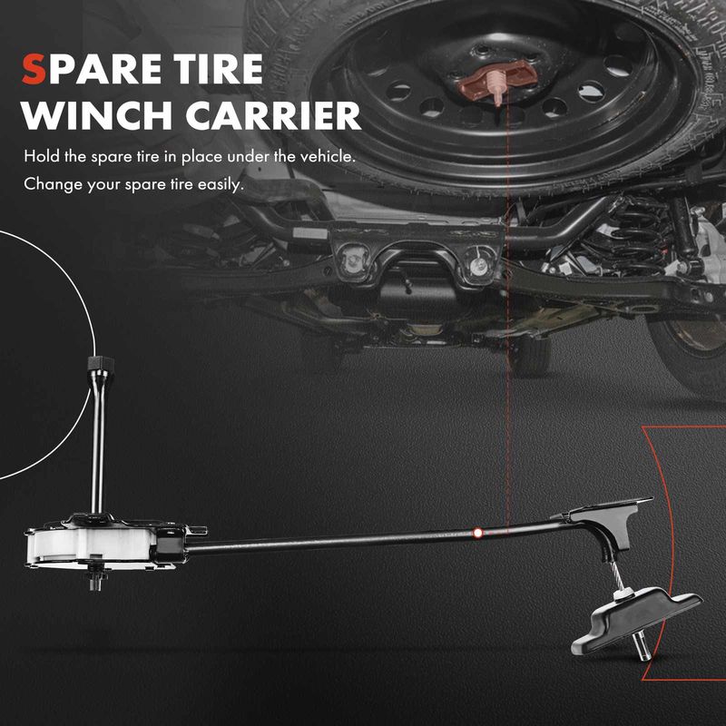 Spare Tire Winch Carrier Hoist for Hyundai Santa Fe 2013-2018 Built in Korea