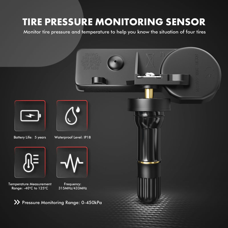 4x Tire Pressure Monitoring Sensor TPMS 315 MHz for Dodge Durango Nitro Chrysler