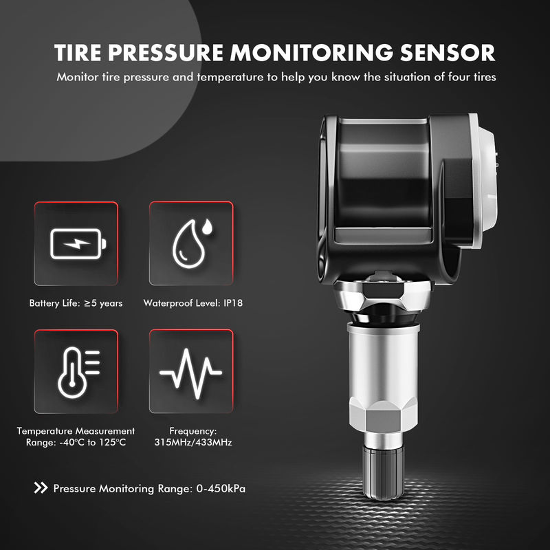 4x Tire Pressure Monitoring Sensor TPMS 433 MHz for BMW 530e Mercedes-Benz E300