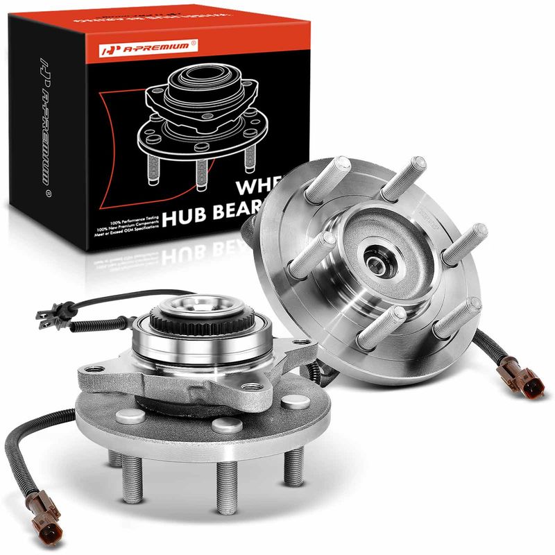 2x Front Wheel Bearing & Hub Assembly with ABS Sensor for Ford F-150 2015 2016 2017