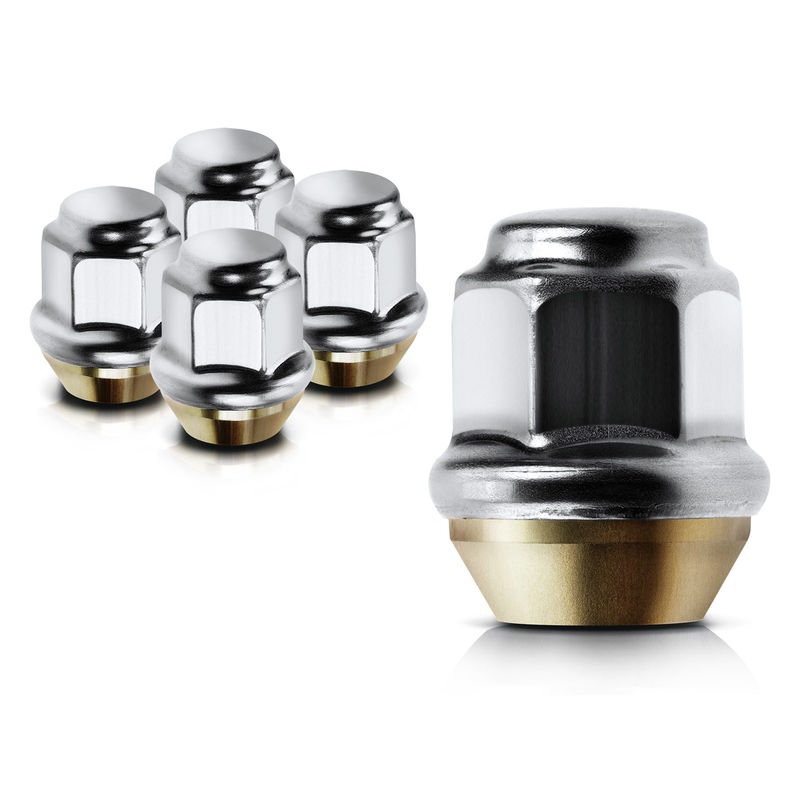 5x Front or Rear M12-1.5 Wheel Lug Nut for Chrysler Dodge Ford Honda Acura BMW