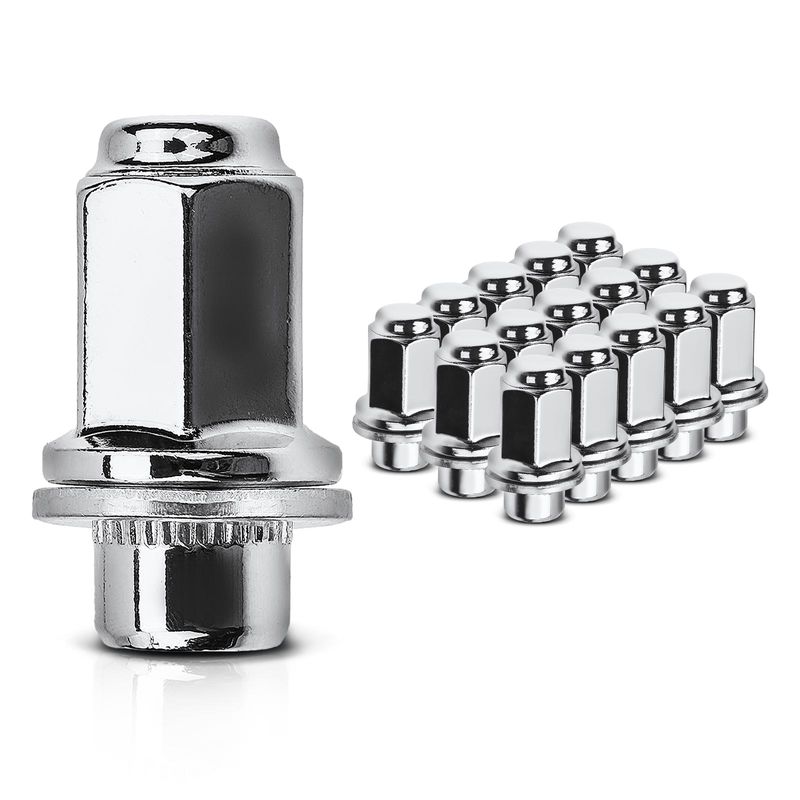 16x Front & Rear M12-1.5 Wheel Lug Nut for Lexus RX400h GS300 Toyota 4Runner MR2
