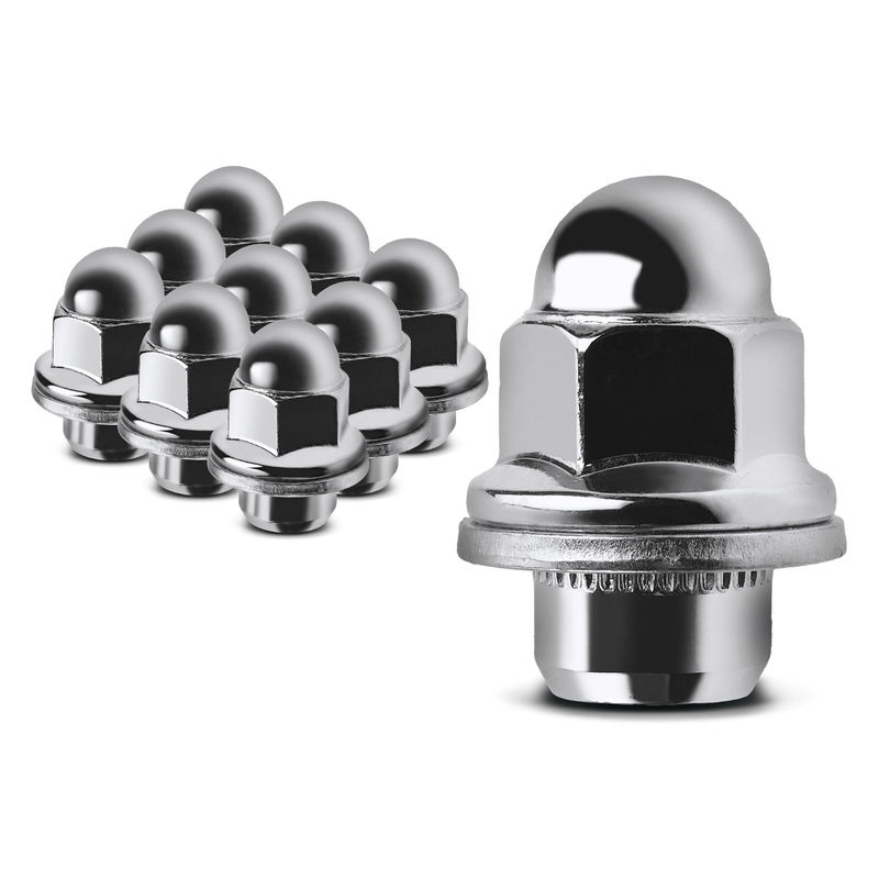 10x Front or Rear M12-1.5 Wheel Lug Nut for Dodge Chrysler Mitsubishi Lancer
