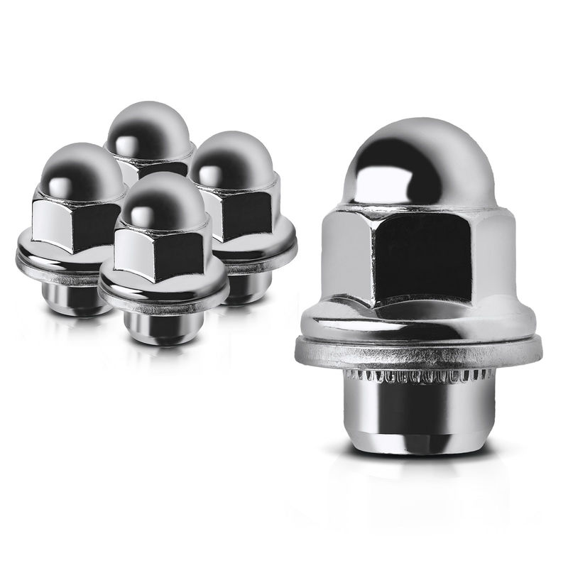 5x Front or Rear M12-1.5 Wheel Lug Nut for Dodge Chrysler Mitsubishi Lancer