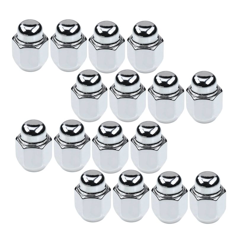 16x Front & Rear M12-1.5 Wheel Lug Nut for Hyundai Accent 07-09 Sonata Kia Rio