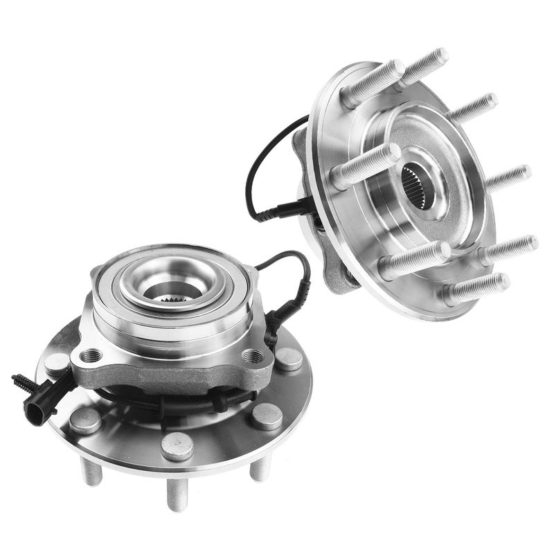 2x Front Wheel Bearing & Hub Assembly with ABS for Chevy Silverado 3500 HD GMC Sierra 07-10