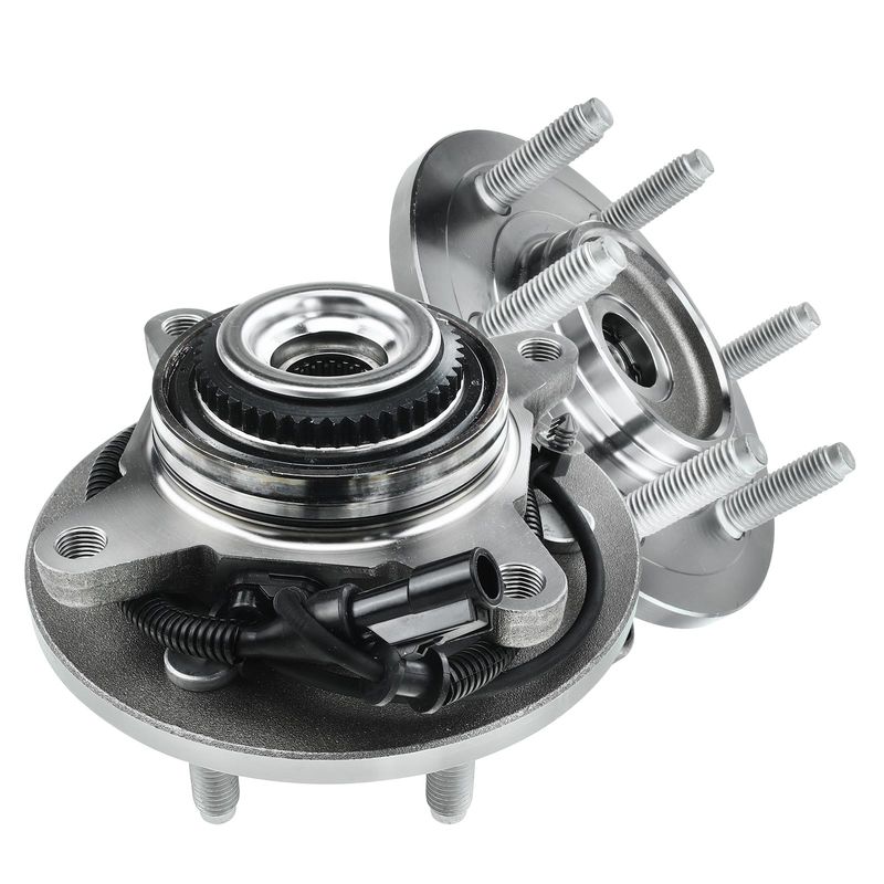 2x Front Wheel Bearing & Hub Assembly with ABS Sensor for Ford F-150 Lincoln Mark LT 05-08