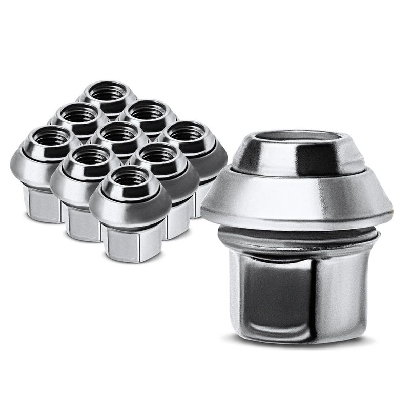 10x Front or Rear M12-1.5 Wheel Lug Nut for Volvo S40 04-11 C30 07-10 V50 C70