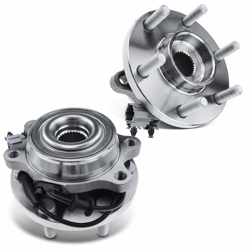 2x Front Wheel Bearing & Hub Assembly with ABS Sensor for Nissan Frontier Xterra 2005-2019