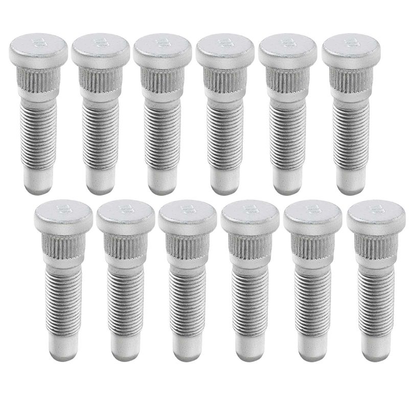 12x Front or Rear M14-1.50 Wheel Lug Stud for Cadillac Escalade GMC Sierra 1500
