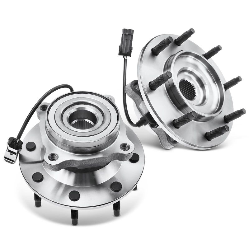 2x Front Wheel Bearing & Hub Assembly with ABS Sensor for Cadillac DTS 2006-2011 V8 4.6L