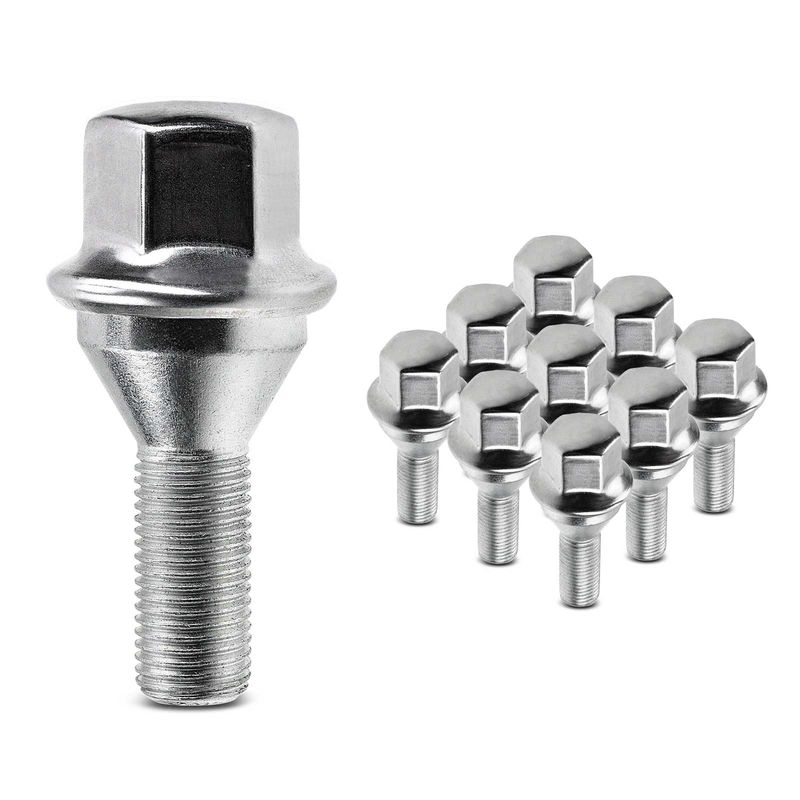 10x Front or Rear M12-1.25 Wheel Lug Stud for Jeep Cherokee 14-21 Chrysler Dodge