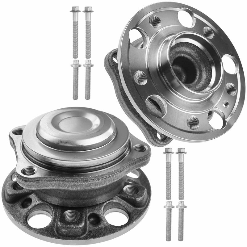 2x Front Wheel Bearing & Hub Assembly for Mercedes-Benz S550 S550e S600 W222