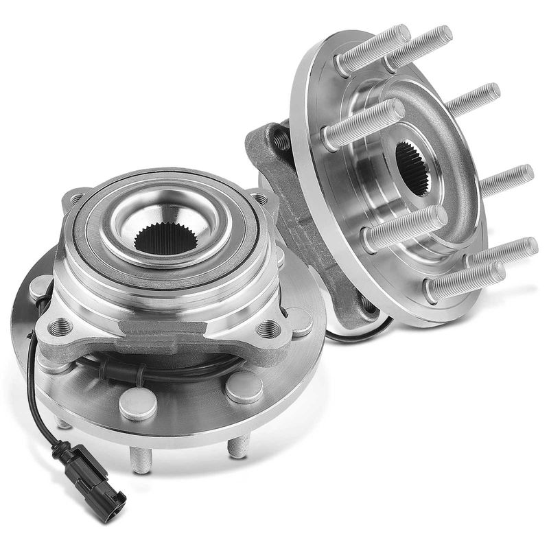 2x Front Wheel Bearing & Hub Assembly with ABS Sensor for Ram 2500 2012-2013 4WD 8-Lug