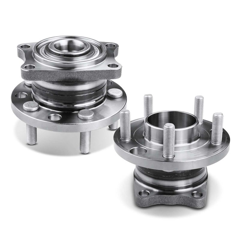 2x Rear Wheel Bearing & Hub Assembly for Volvo S40 V50 2005-2010 AWD