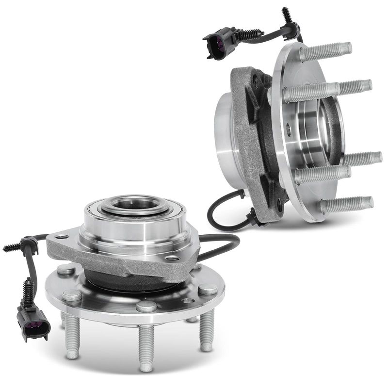 2x Front Wheel Bearing & Hub Assembly with ABS Sensor for Chevy Trailblazer GMC Envoy Buick