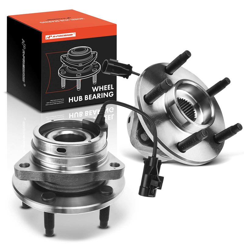 2x Front Wheel Bearing & Hub Assembly with ABS Sensor for Chevy Cobalt Malibu HHR Pontiac