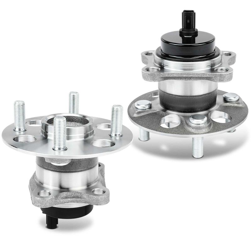 2x Rear Wheel Bearing & Hub Assembly with ABS Sensor for Toyota Yaris 2006-2014 Prius