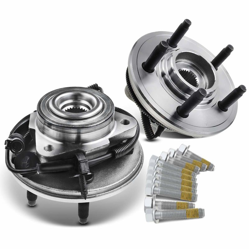 2x Front Wheel Bearing & Hub Assembly with ABS Sensor for Ford Explorer Mercury Lincoln