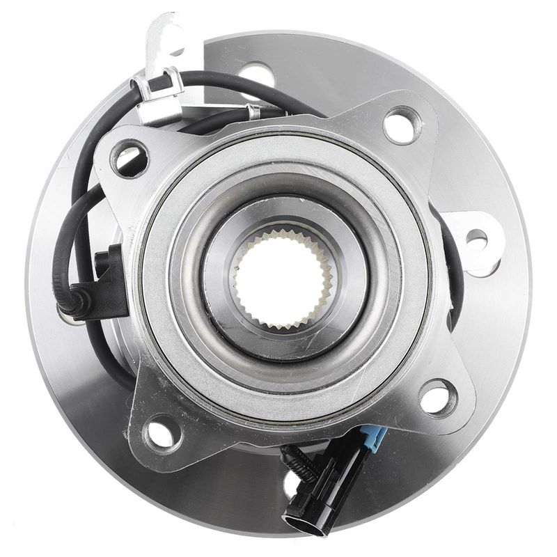 2x Front Wheel Bearing & Hub Assembly with ABS Sensor for Chevy K1500 K2500 GMC 4WD