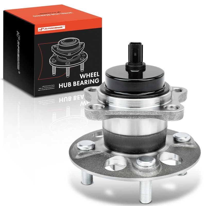 Rear Driver or Passenger Wheel Bearing & Hub Assembly with ABS Sensor for Scion iQ 2013