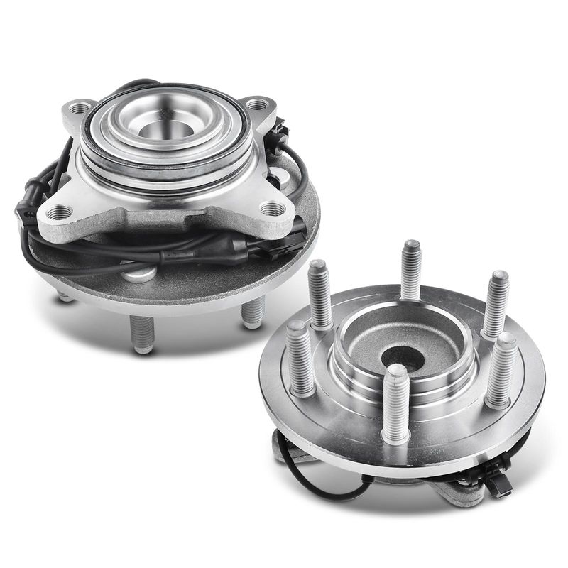 2x Front Wheel Bearing & Hub Assembly with ABS Sensor for Ford Expedition Lincoln RWD