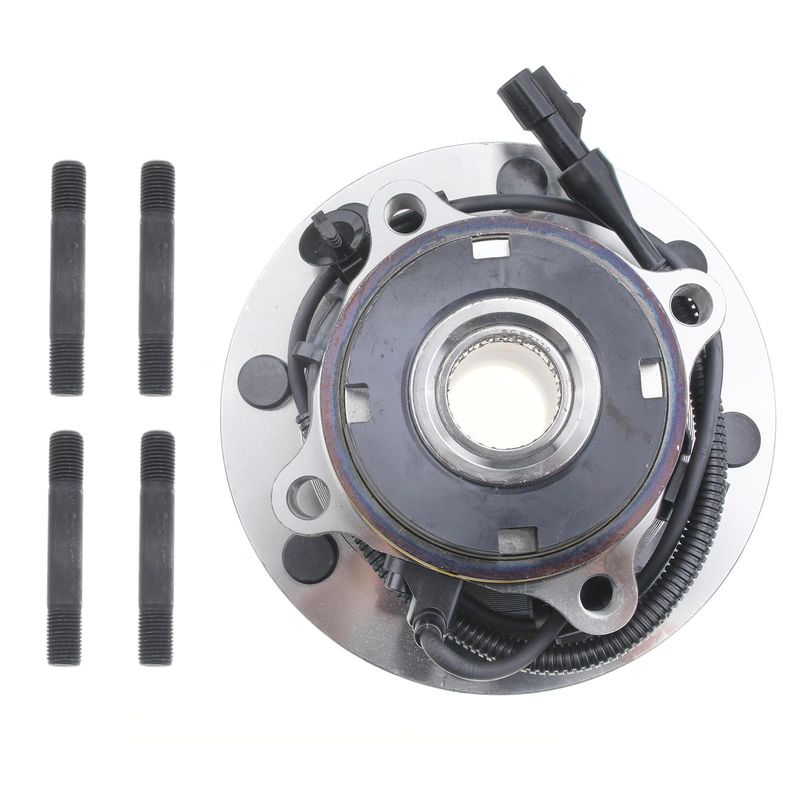 2x Front Wheel Bearing & Hub Assembly with ABS Sensor for Ford F-250 Super Duty 1999-2004