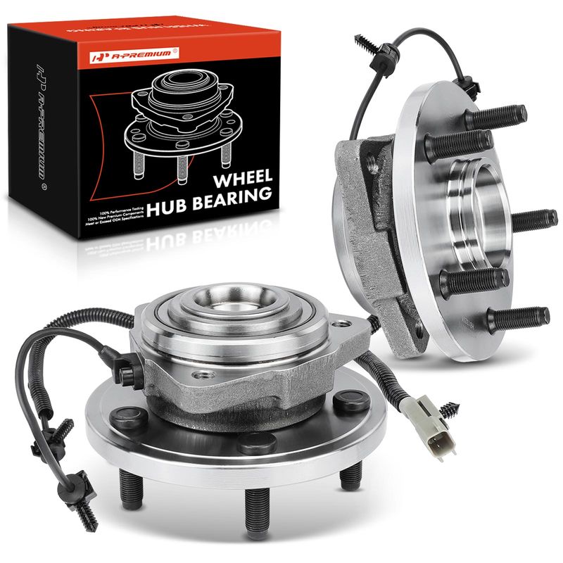 2x Front Wheel Bearing & Hub Assembly for Jeep Grand Cherokee Commander 4WD RWD