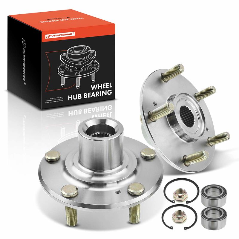 2x Front Wheel Bearing & Hub Assembly for Honda Accord 2005-2007 Acura